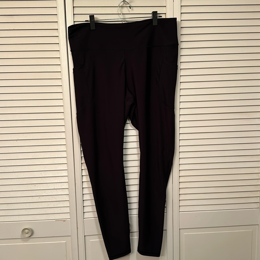 Old Navy Active XXL Tall High Rise Go Dry Leggings Black with Pockets